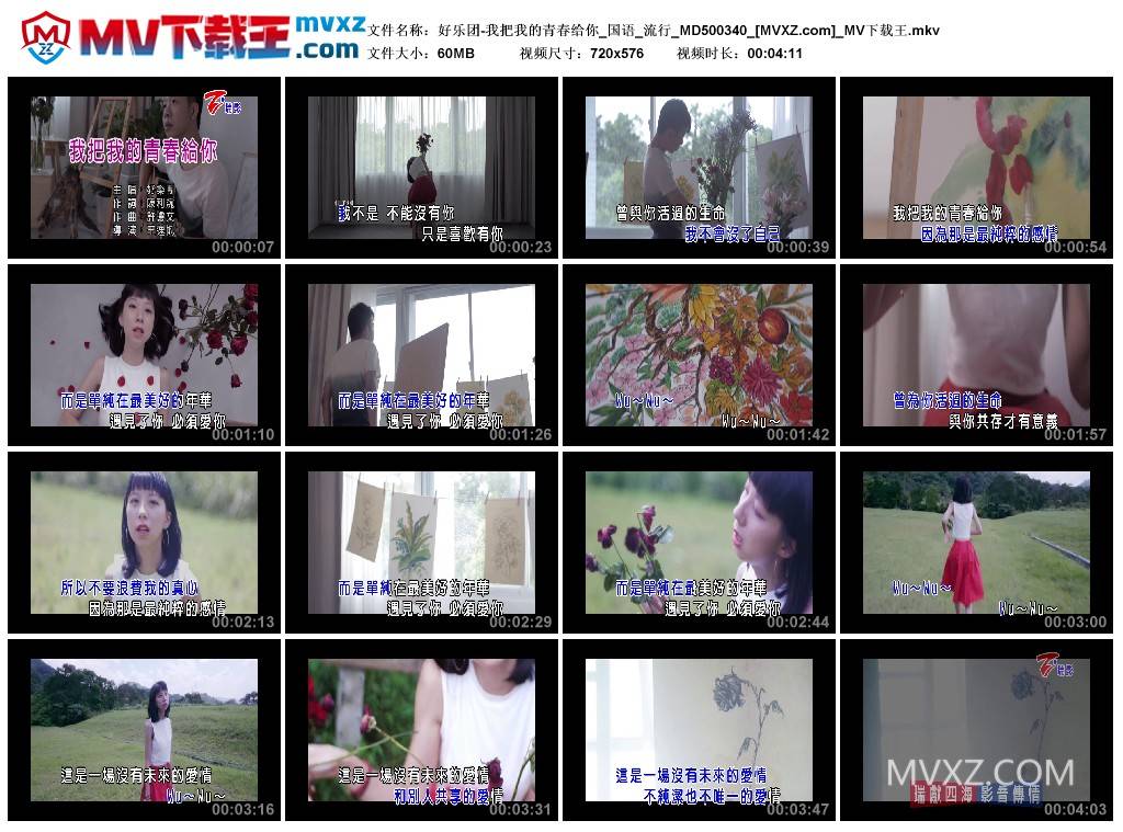 好乐团-我把我的青春给你_国语_流行_MD500340